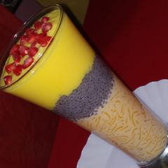 A picture of Falooda Chia seeds Custard Pudding.