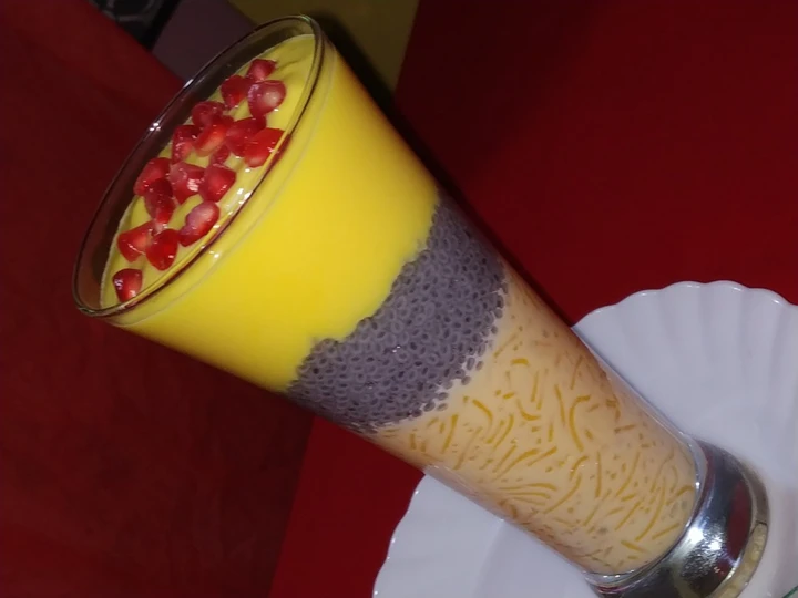 Easy Steps to Prepare Falooda Chia seeds Custard Pudding the Perfect Can spoil the tongue