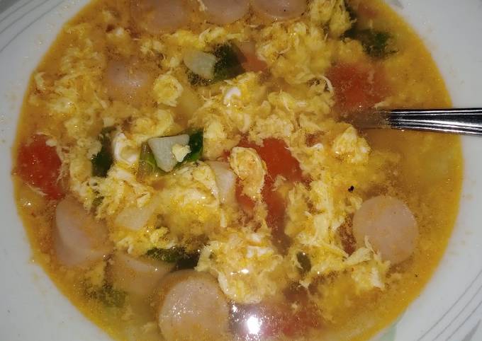 Resep Sup Telur Sosis Anti Gagal