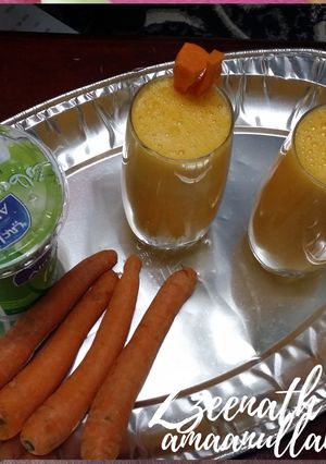 A picture of Carrot Yoghurt Smoothie.