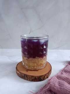 Foto resep Es buah Pala bunga Telang