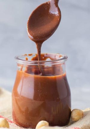 Una foto de Crema de avellanas y cacao