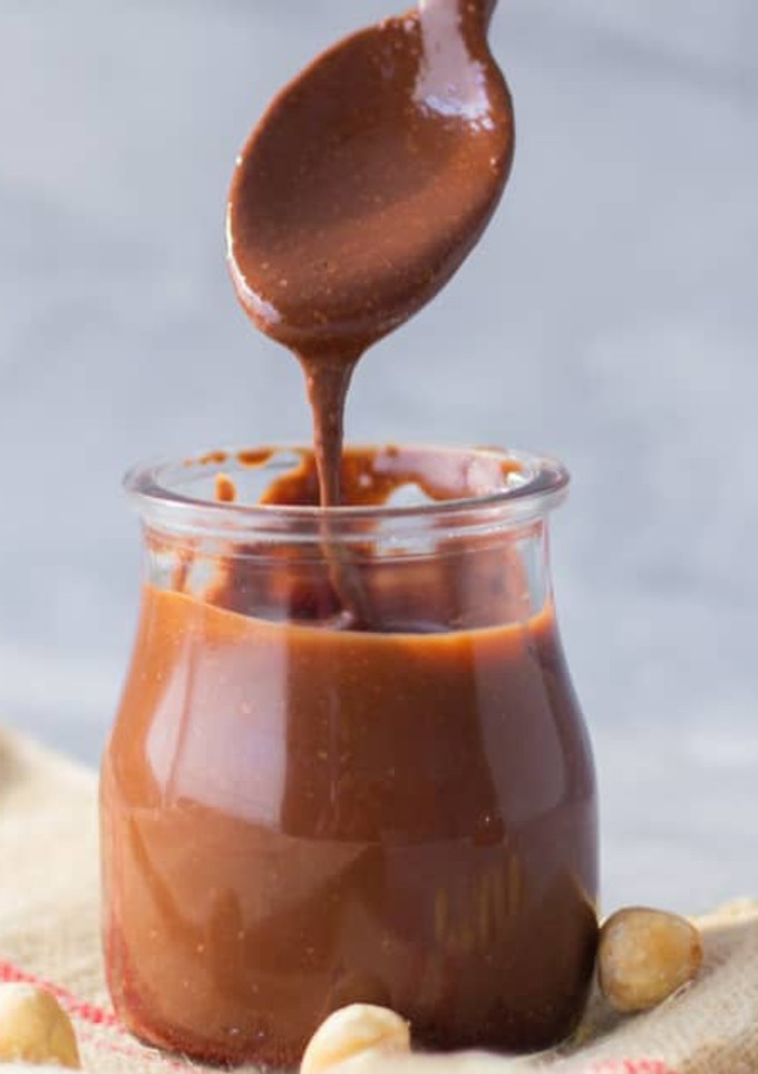 Una foto de Crema de avellanas y cacao