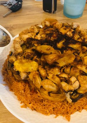صورة لوصفة مقلوبه بصدر الدجاج على طريقه العراقيه ❤️😍