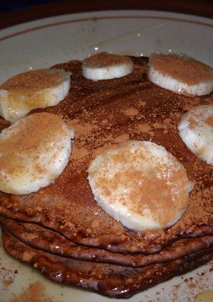 Foto resep Pancake chocolate banana cinnamon