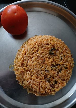 தக்காளி பிரியாணி(tomato biryani recipe in tamil) செய்முறை முக்கிய புகைப்படம்