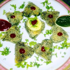 A picture of Palak cutlet.