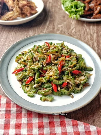 Langkah Gampang Menyiapkan Resep Tumis Pare Teri Medan (anti pahit) yang Bikin Ngiler Anti Ribet, Sempurna