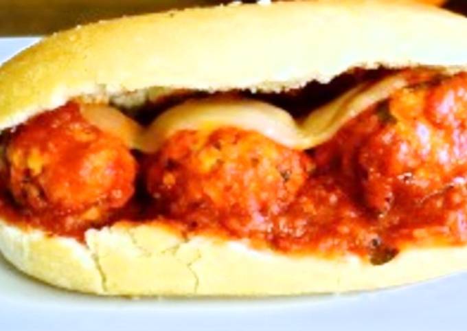 Sandwich meatballs 😍