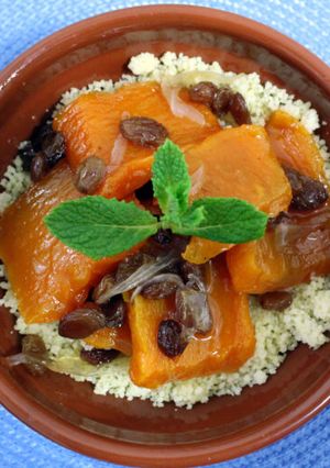 Una foto de Cuscús con Calabaza endulzada