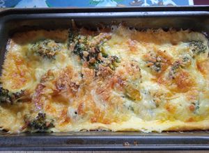 Una foto de Brócoli gratinado al horno