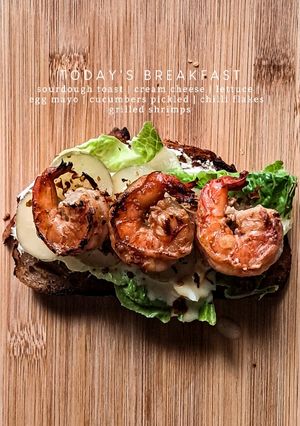 Foto resep Sandwich (Egg Mayo & Grilled Shrimps)