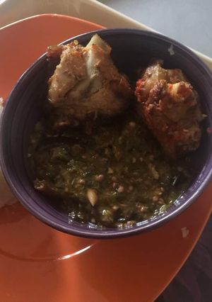 A picture of Okro Soup.
