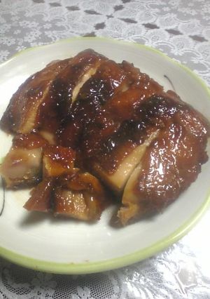 A picture of Super Easy Teriyaki Chicken with BBQ Sauce.
