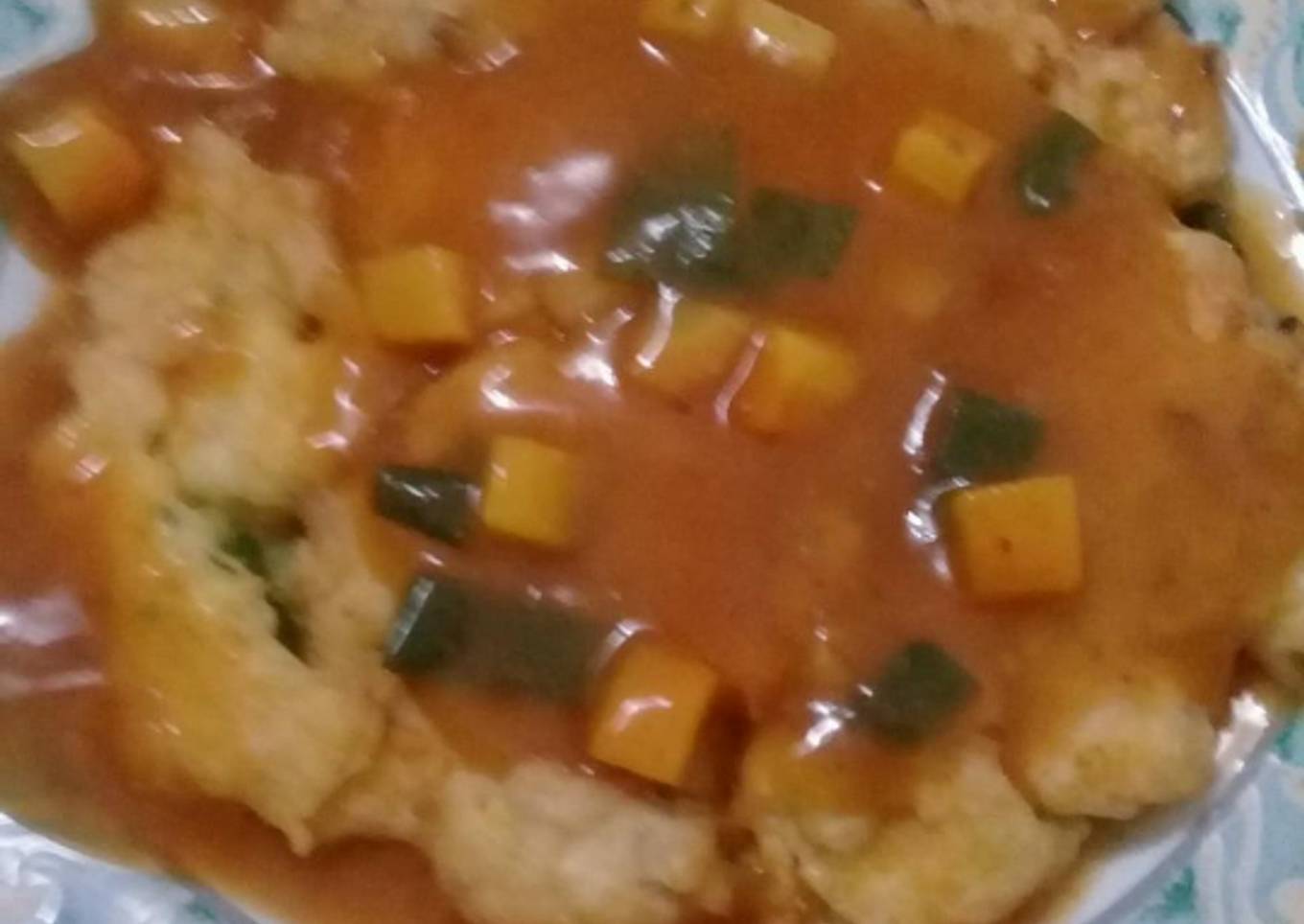 Fuyunghai ayam sosis