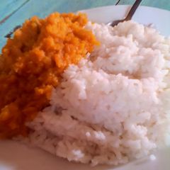 Fried rice with pumkin A picture of Fried rice with pumkin.