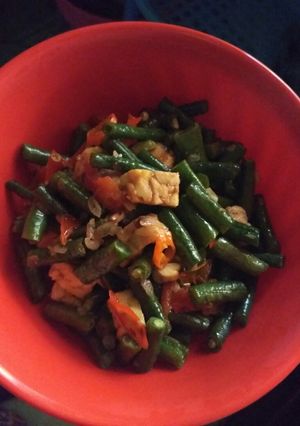 Foto resep Tumis kacang + tempe