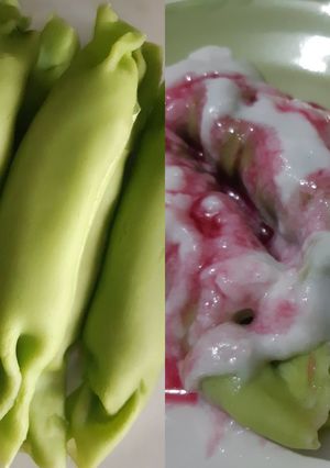Foto resep Pisang Ijo versi Kulit Dadar