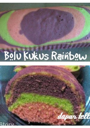 Foto resep Bolu Kukus Rainbow (Simpel dan Ekonomis)