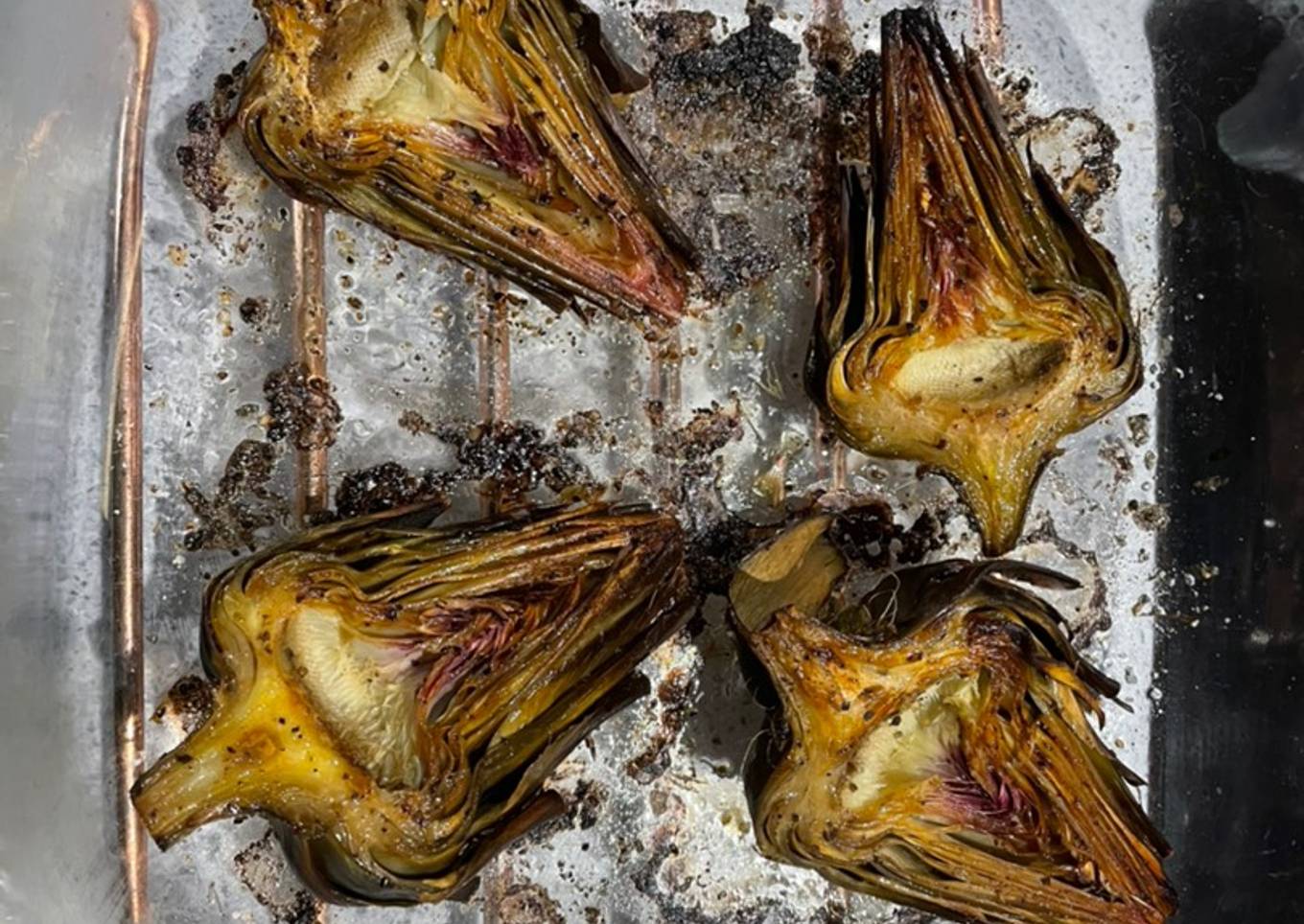 Roasted artichokes