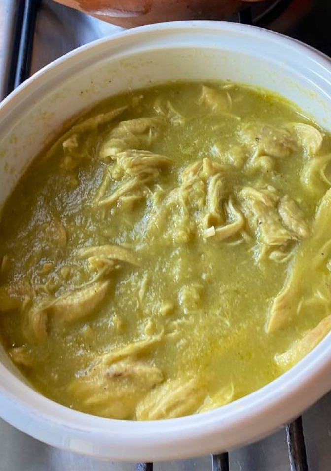 Una foto de Otro clásico! Pollito en salsa verde