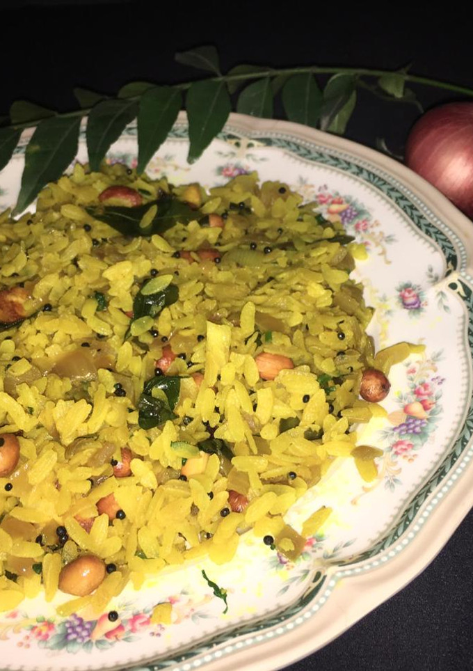 A picture of Kanda Poha.