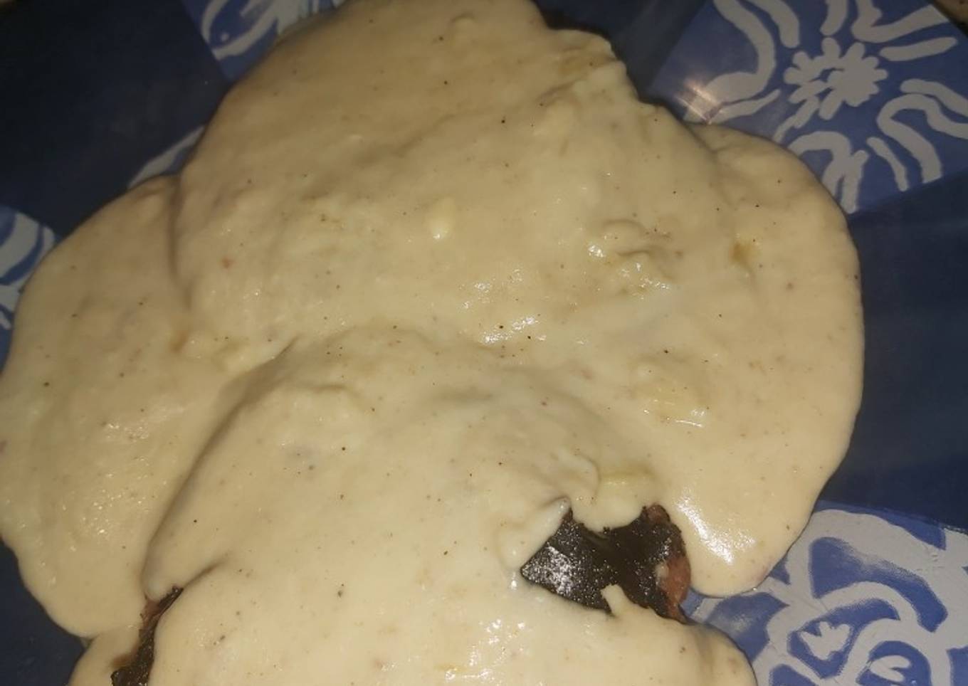 Hamburguesas con salsa roquefort