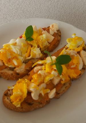 O poză a rețetei Bruschetta mic dejun.