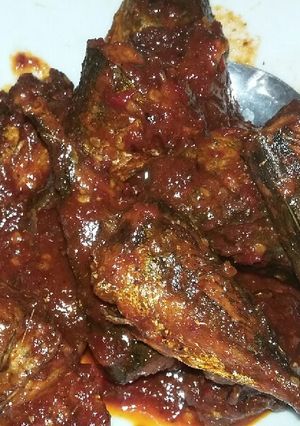 Foto resep Ikan sarden sambal merah pedas manis ala mami lia