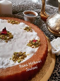 صورة لوصفة بسبوسه بالقشطه