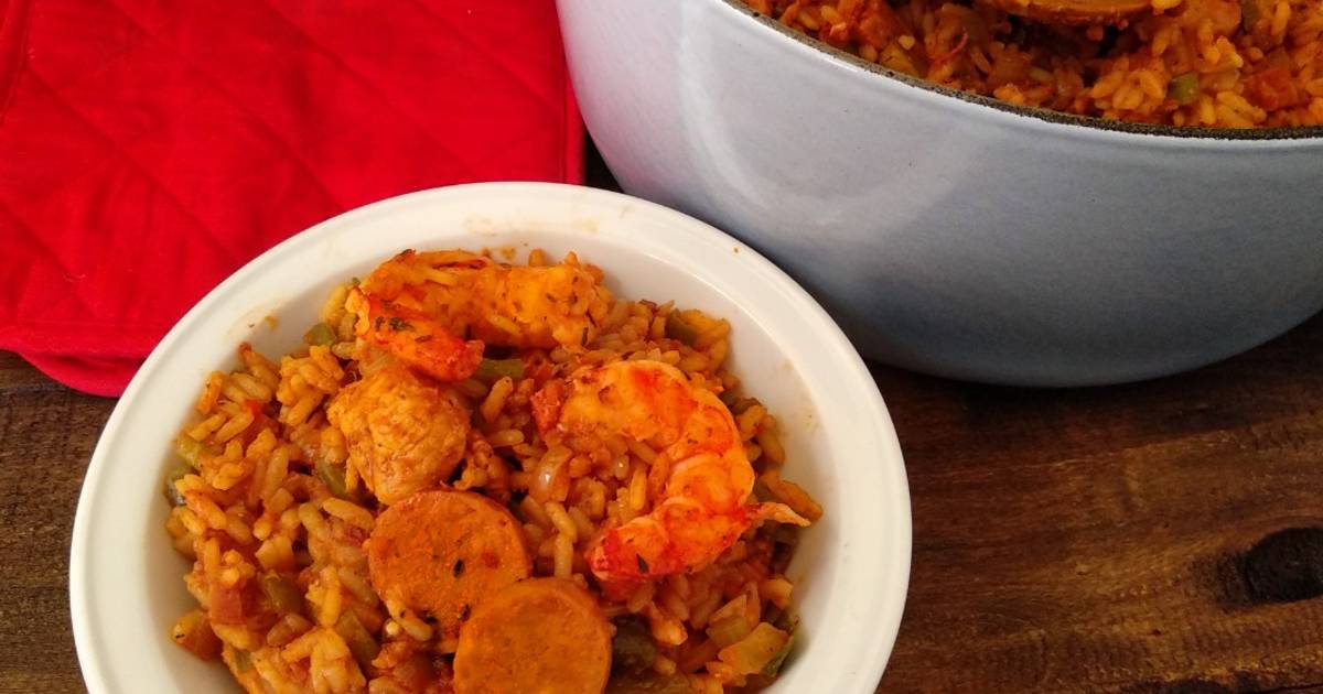 Jambalaya {receta creole de New Orleans} Receta de 🍏 La Cocinera Novata