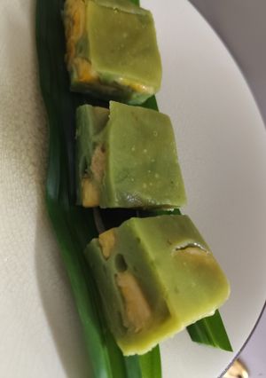 Foto resep Nagasari Pandan di Loyang