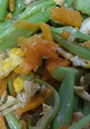 Foto resep Menu sehat Orak arik telor buncis wortel