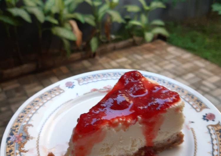 Cara Gampang Membuat Strawberry Cheese Cake, Bisa Manjain Lidah