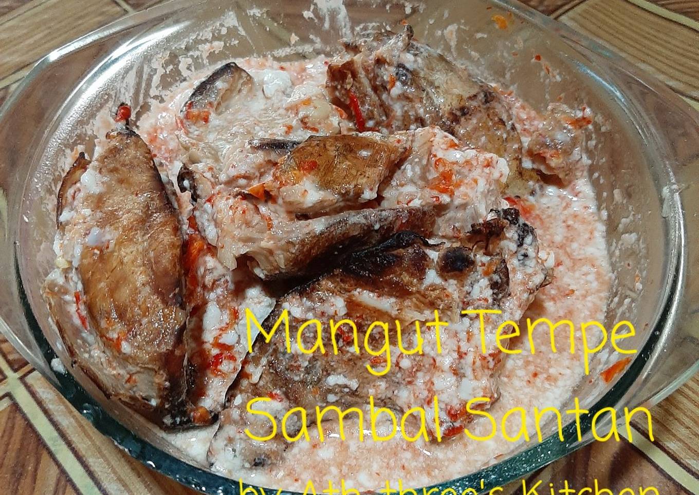Mangut tempe sambal santan