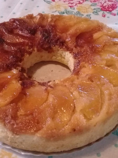 Una foto de Torta invertida de manzana