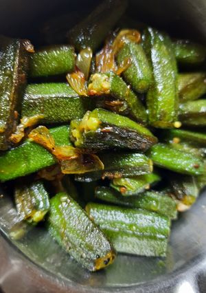 ঢেঁড়স ভাজা (Dheras bhaja recipe in Bengali) রেসিপির প্রধান ছবি