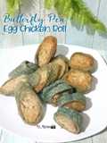 Butterfly Pea Egg Chicken Roll