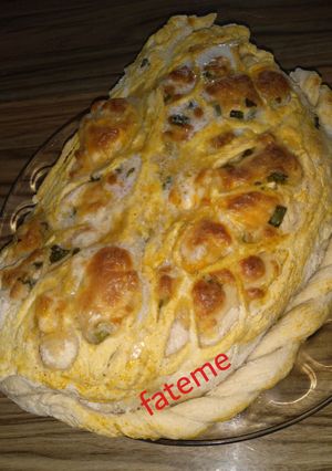 عکسی از دستور نان پیازچه
