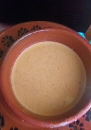Una foto de Crema de pimientos tatemados