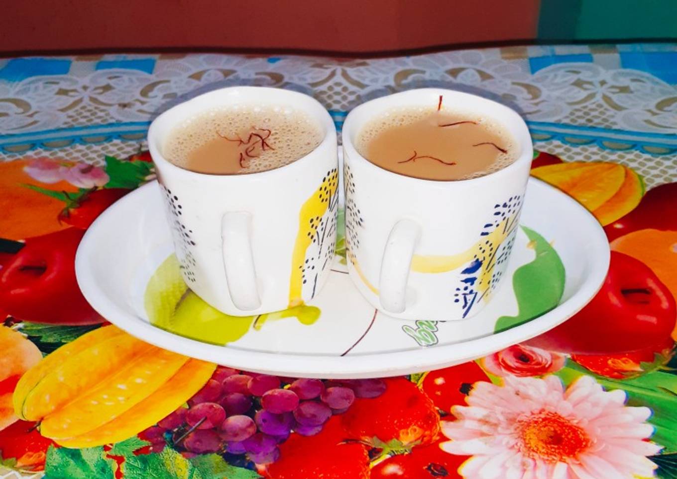 Saffron Tea With Jaggery
