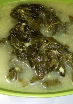 Foto resep Bobor daun singkong sederhana