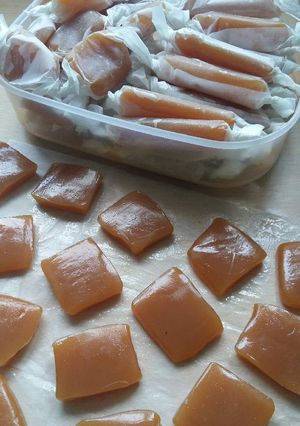 A picture of Vickys Microwave Caramels, GF DF EF SF NF.
