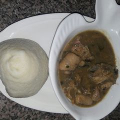 Nsala soup (white soup) A picture of Nsala soup (white soup).