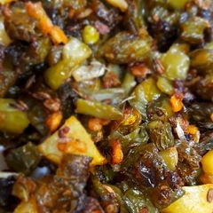 A picture of Sem aloo sabzi.