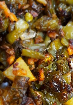 A picture of Sem aloo sabzi.