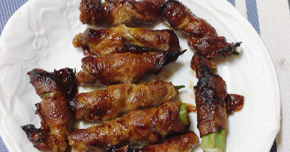 簡易氣炸鍋料理 秋葵捲肉食譜與作法by Winnie Chang Cookpad