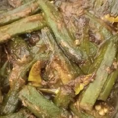 A picture of Masala bhindi.