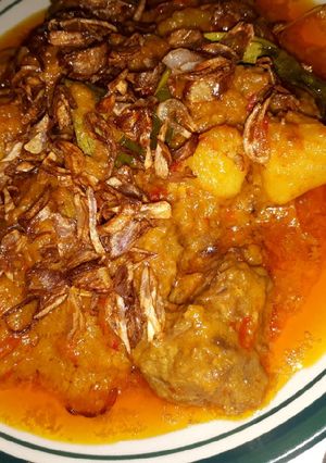 Foto resep Rendang daging sapi pedas