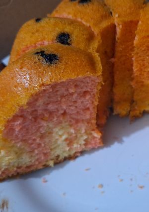 Foto resep Bolu susu strawberry